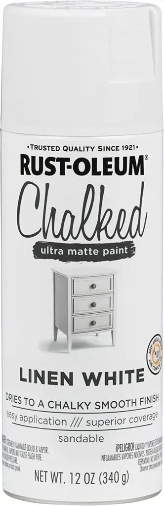rust oleum chalked spray paint