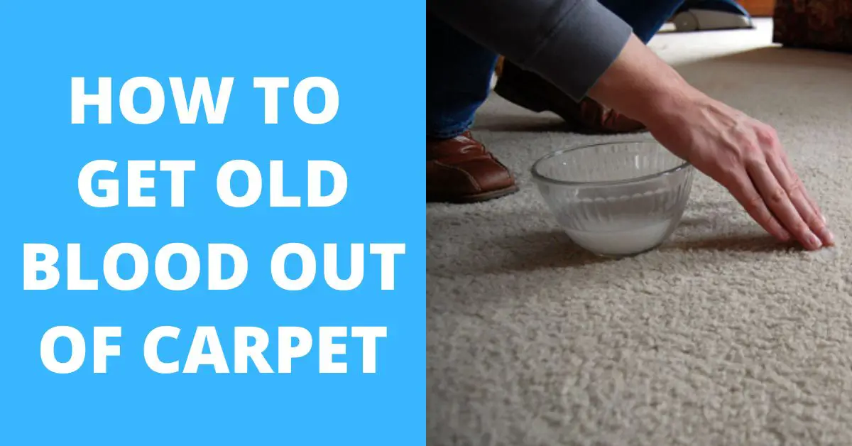 HOW TO GET OLD BLOOD OUT OF CARPET