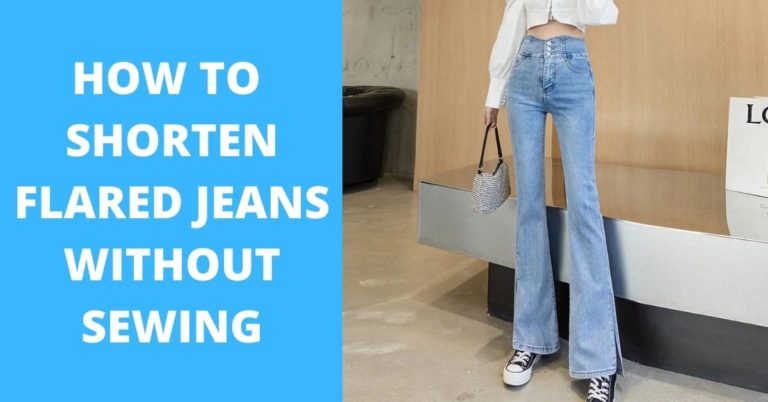 How to Shorten Flared Jeans Without Sewing